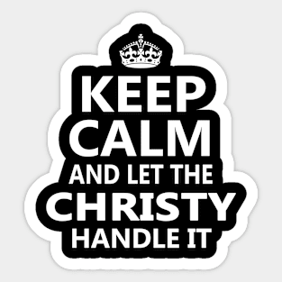 CHRISTY Sticker